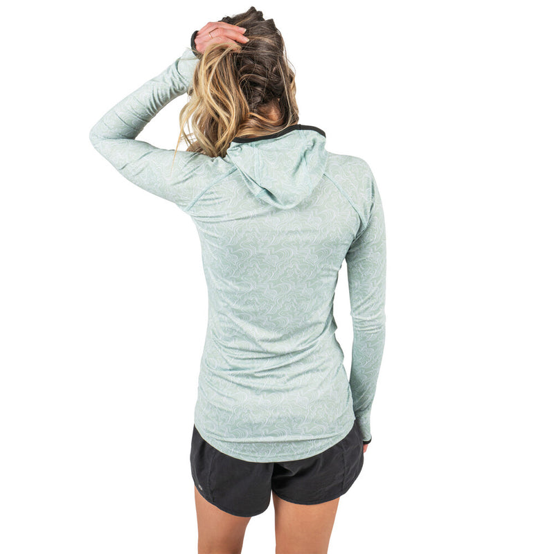 Chargez l&#39;image dans la visionneuse de la galerie, Blackstrap WOMENS BRACKISH HOODED TOP
