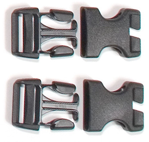 ORTLIEB BUCKLE STEALTH MALE/FEMALE 25MM RACK PACKS 2PCS