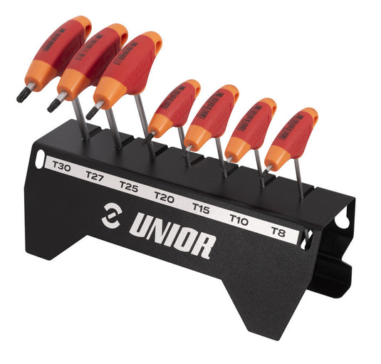 Unior Tools T-handle TX wrench set with holder