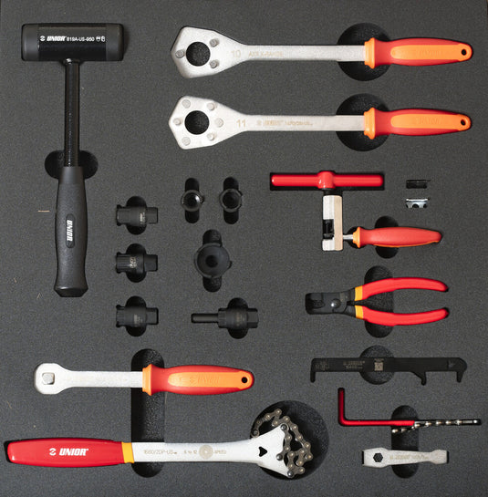 Unior Tools Set of tools in tray 5 for 2600A and 2600C - Drivetrain tools