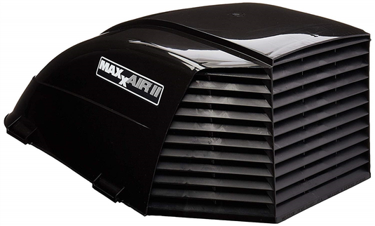 RV Products 00-933082 - MaxxAir II Roof Vent Cover - Black - RACKTRENDZ
