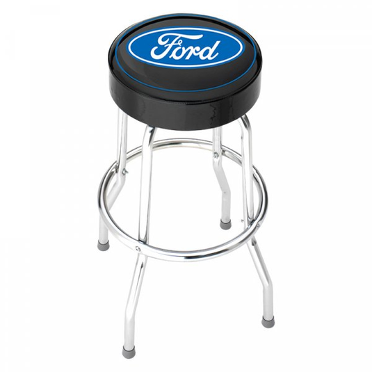 PlastiColor 004751R01 - Oval garage stool Blue Ford - RACKTRENDZ