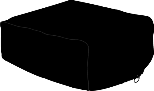 RV Pro A-6-RT Air Conditioner Cover - Black - Fits Dometic Brisk II - RACKTRENDZ