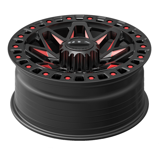 RTX® (Offroad) • 083282 • Zion • Noir brillant fraisé rouge • 18x9 8x180 ET20 CB125