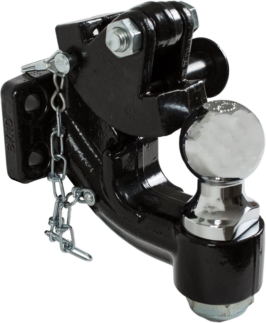 Buyers 10057 - 10 Ton Combination Hitch With Mounting Kit - 2-5/16 Inch Ball Black - RACKTRENDZ