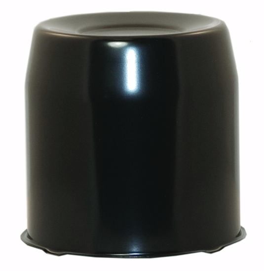 Ceco CD108B - Cache Moyeu, Noir, Fermé, Dia.: 88,1 mm, Hauteur: 76,2 mm