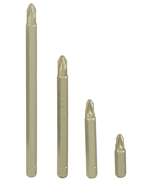 1/4" HEX SHANK, PZ 2 POSIDRIVE SCREWDRIVER BIT 56MML