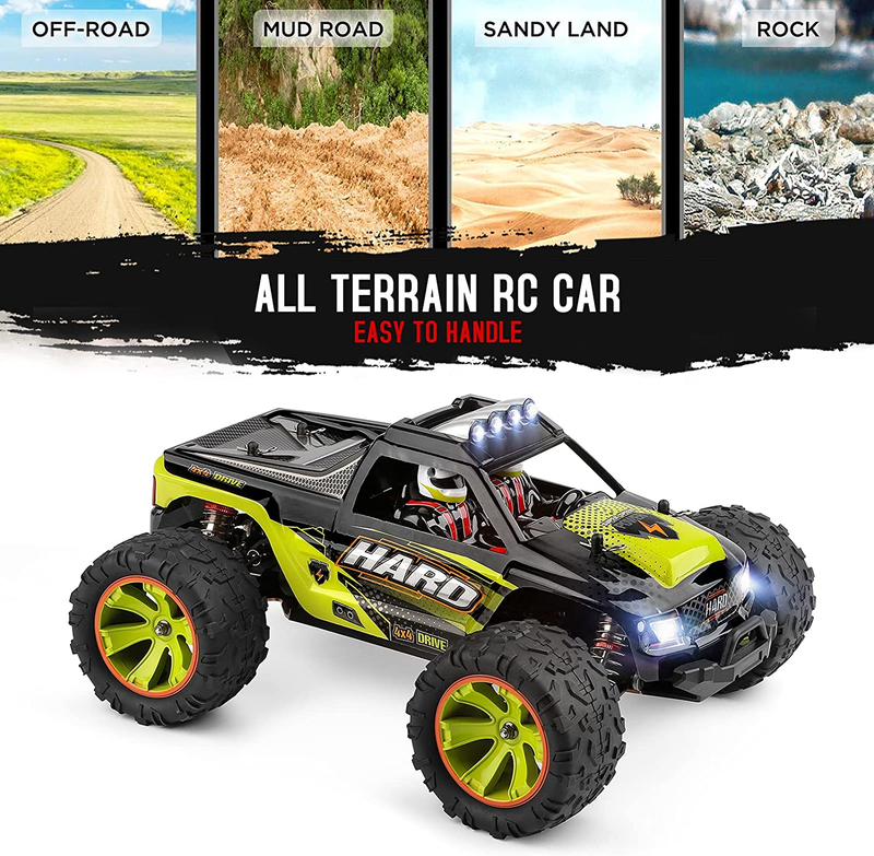 Load image into Gallery viewer, Huina 144002 - Black &amp; Green Electric RC 4WD Bigfoot Truck 2.4Ghz speed up to 60km/h - RACKTRENDZ
