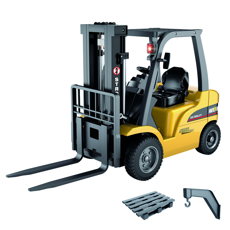 Load image into Gallery viewer, Huina 1577 - 1:10 8CH Alloy RC Fork Lift Toy Bee Yellow - RACKTRENDZ
