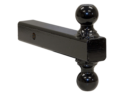 Buyers 1802213 - Double-Ball Hitch Solid Shank With Black Balls 2