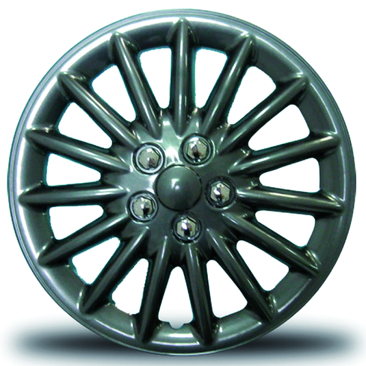 RTX 18816GM - (4) ABS Wheel Covers - Gunmetal 16
