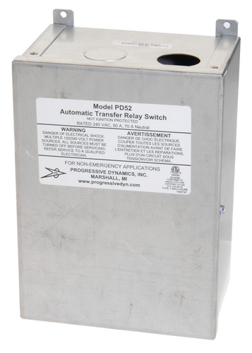 Progressive Industries PD52V - Transfer Switch in Metal Case, 50 Amp, 120V/240V - RACKTRENDZ