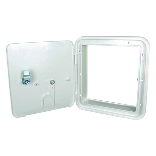 Thetford 22132-A - Large Polar White Square Electric Cable Hatch - RACKTRENDZ