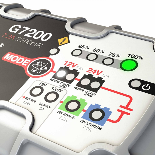 Noco G7200 - 7.2 Amp UltraSafe Battery Charger and Maintainer - RACKTRENDZ