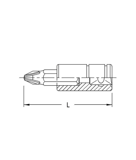 1/4"DR PH3 PHILIPS BIT SKT 45M