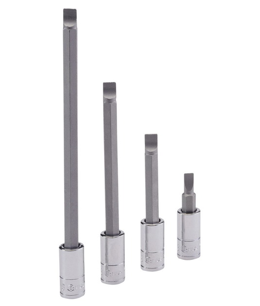 1/4" DR. 0.6 x 4.0MM SLOTTED BIT SOCKET 45MML