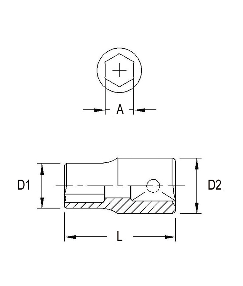 Chargez l&#39;image dans la visionneuse de la galerie, Genius 222504 - Douille chromée 4 mm prise 1/4&quot; 6 Pt
