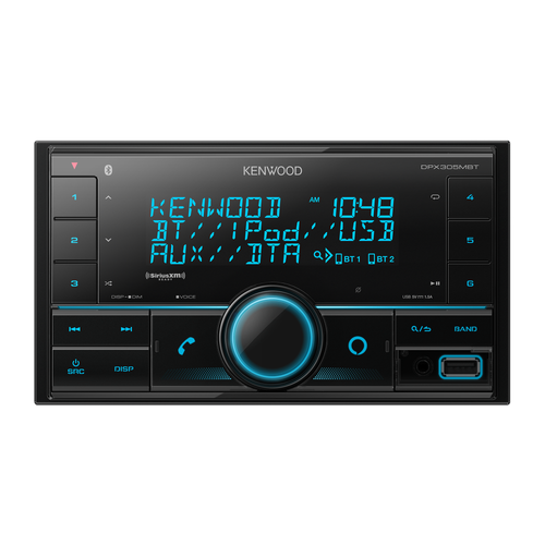 Kenwood DPX305MBT - Récepteur multimédia numérique de taille 2 DIN avec Bluetooth 22 W x4