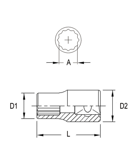 DOUILLE À MAIN 1/4