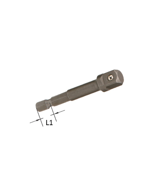 Genius 27206A - 1/4″ Hex Dr. 1/4″ Square Dr. Spinner Handle (for Electric Drill) 65 mmL - RACKTRENDZ