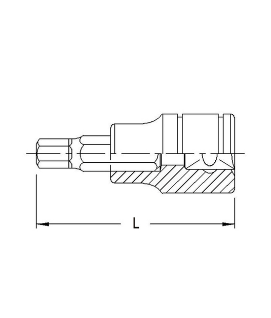 SOCKET BIT  3/8DR  X  4MM  X 1
