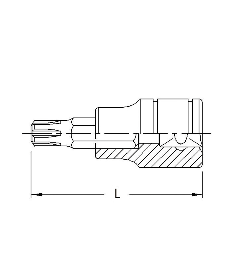 Chargez l'image dans la visionneuse de la galerie, 3/8"DR. M10 BIT SOCKET 50MML
