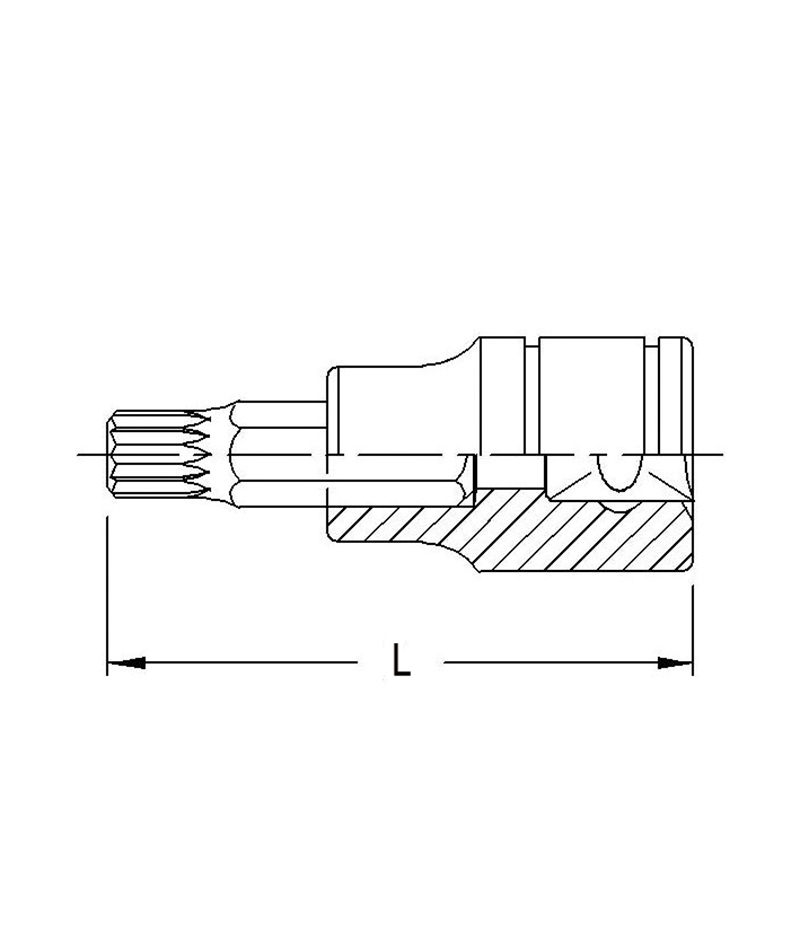 Chargez l'image dans la visionneuse de la galerie, 3/8"DR M14 TRIPLE SQUARE BIT
