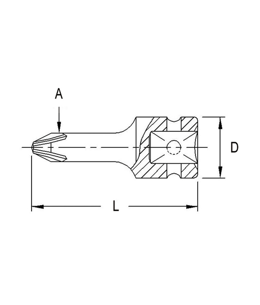 3/8" SPEC. FENTE CROIX. TÊTE S.