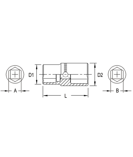 1/2"DR. FLIP SOCKET 17 & 19MM