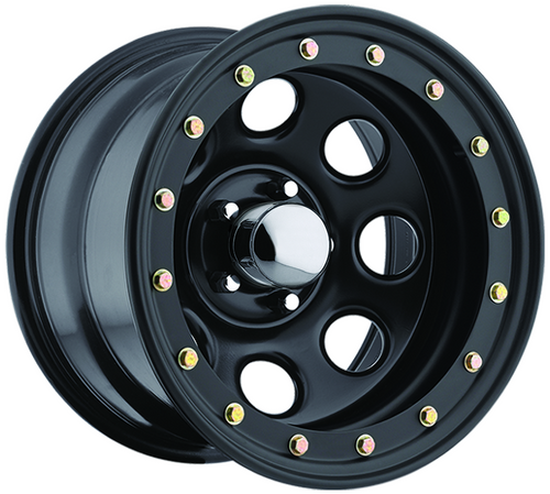 Ceco® (Série 46) • CD0468860 • Sur chenilles • Noir mat • 17x8 6x139.7 ET-12 CB108