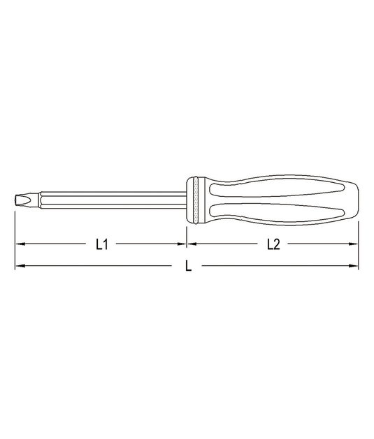 Genius 500052 - Tournevis carré n°2, 210 mmL