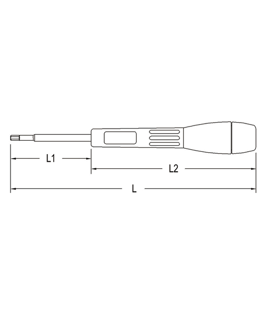 Genius 523215 - Tournevis Micro-Tech hexagonal 1,5 mm 122 mmL