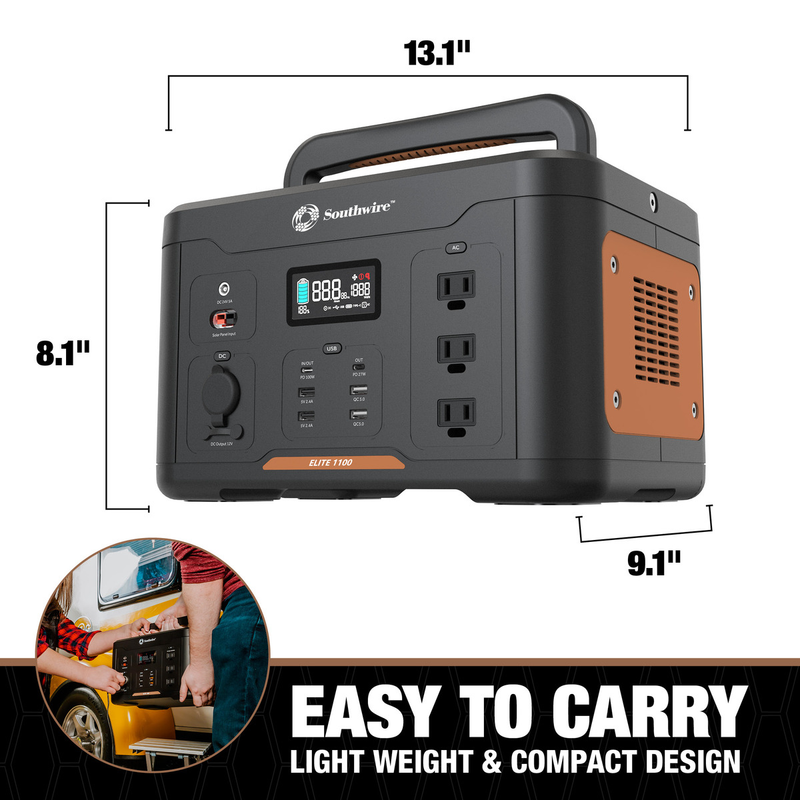 Load image into Gallery viewer, Southwire 53253 - Elite 1100 Series™ Portable Power Station - RACKTRENDZ
