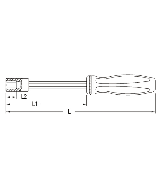 Genius 594720 - Tournevis à écrou hexagonal 5/16″ 180 mmL