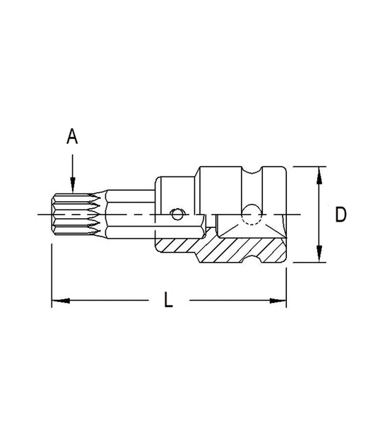 3/4"DR.M18 SQUARE 95MML SOCKET