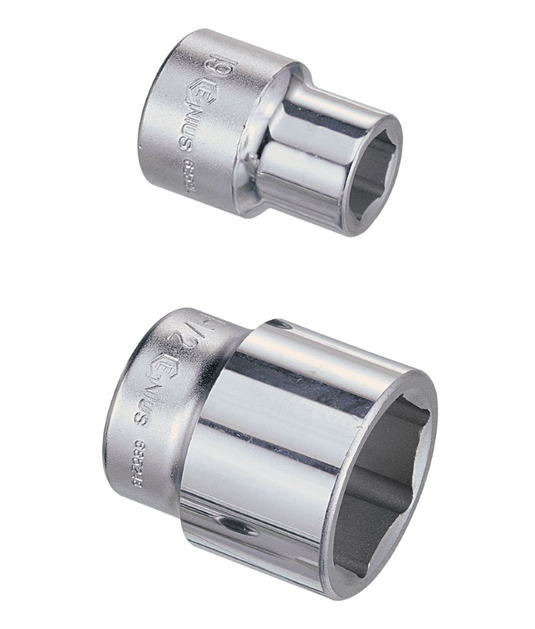 Genius 625222 - Chrome Socket 22 mm Metric 3/4" Drive 6 Pt