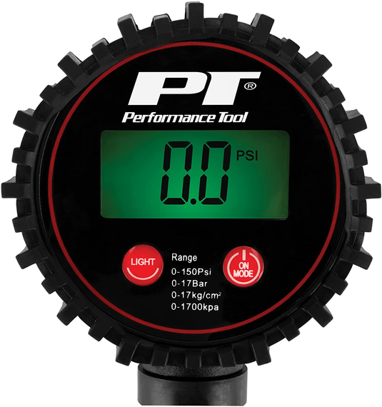 Performance Tool M526 - Gonfleur de pneu numérique HD avec kit de jauge, 0-150 PSI
