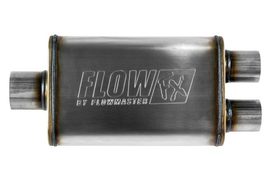 Flowmaster 72198 - FlowFX 409 SS Oval Gray Exhaust Muffler (3