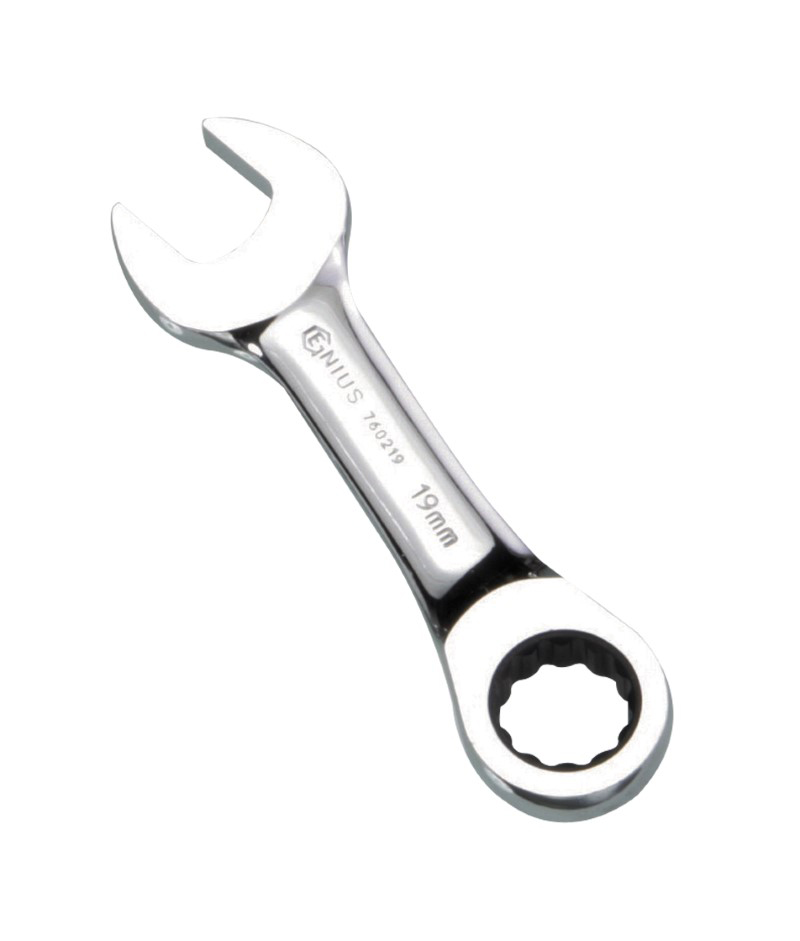 Load image into Gallery viewer, 17MM STUBBY COMBINATION RATCHETING WRENCH128MML
