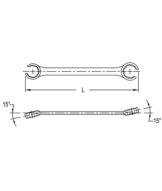 1/2" X 9/16" FLARE NUT WRENCH