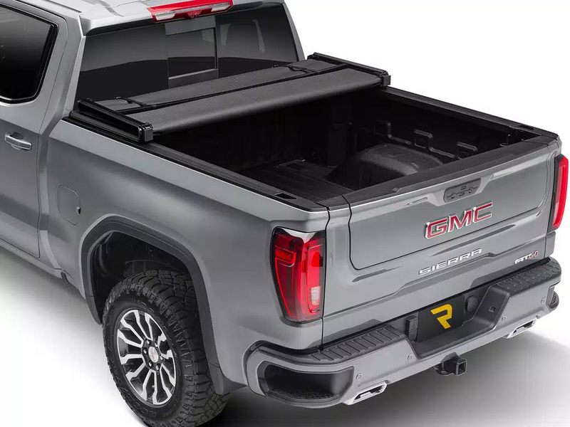 Load image into Gallery viewer, Extang® • 88450 • Solid Fold ALX • Hard Tri-Fold Tonneau Cover • Chevrolet / GMC Silverado, Sierra 1500 14-18(19 Ltd), 2500/3500 15-19 (6&#39;6&quot;)
