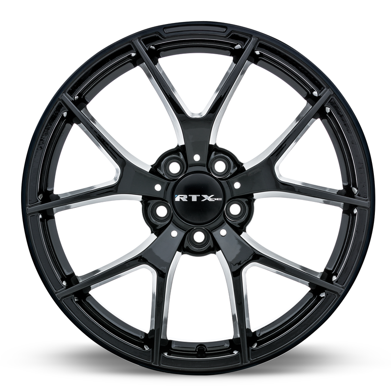 Load image into Gallery viewer, RTX® (OE) • 082898 • Arrow • Satin Black • 18x8 5x112 ET45 CB66.6
