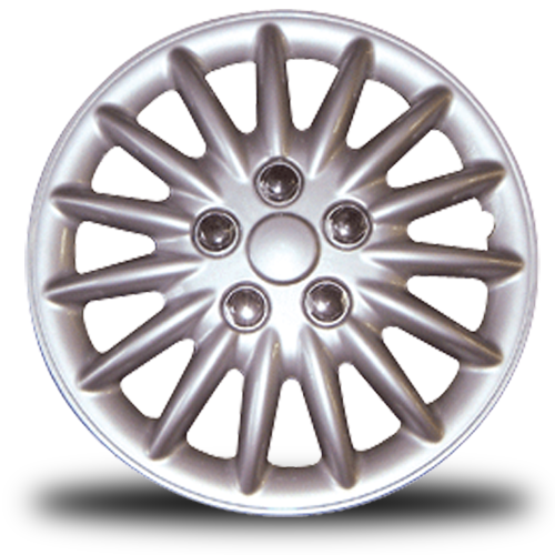 RTX 18815P - (4) ABS Wheel Covers - Silver 15"