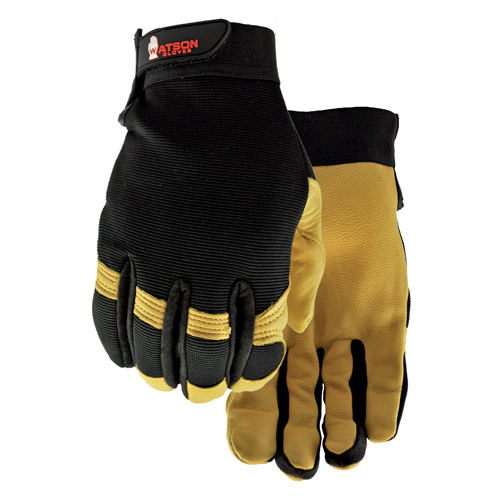 Watson 005M - Flextime™ Work Gloves Black/Tan - Medium - RACKTRENDZ