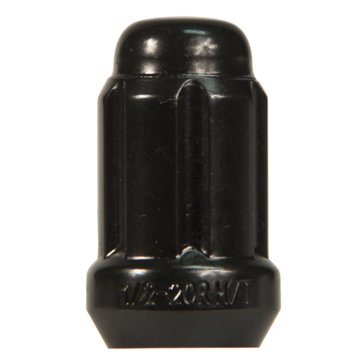 RTX TN0202B - (1) Black 6 Spline Cone Seat Nut 1/2 34mm 19/21mm Hex