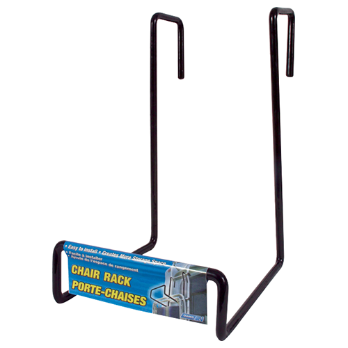 Camco 51490 - Chair Rack - Black, Hooks Over Ladder Style - RACKTRENDZ