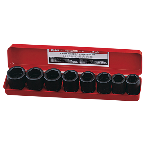 8PC IMPACT SOCKET SAE 3/4