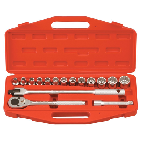16PC 1/2"DR HAND SOCKET SET 12