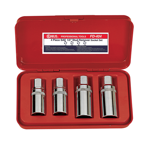 STUD REMOVER S. SET SAE 4PCS 1