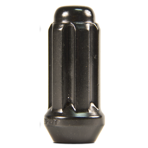 RTX TN0308B-60 - (60) Black 6 Spline Cone Seat Duplex Nuts 14x1.5 49mm 21/22mm Hex